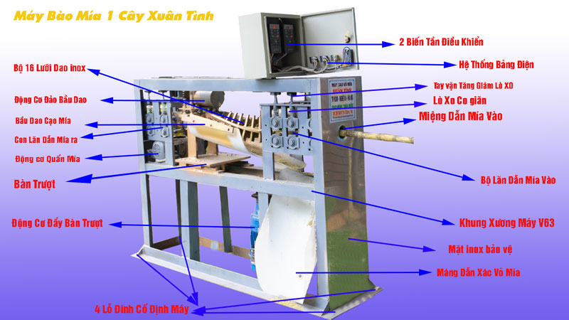 Dao cạo vỏ mía 4 dao siêu tiện lợi