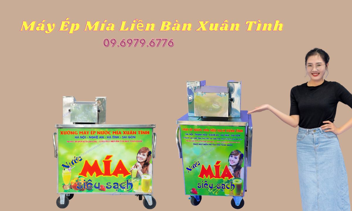 Máy Ép Mía Liền Bàn Xuân Tình