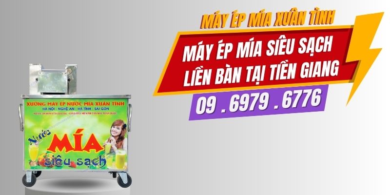 Máy Ép Mía Siêu Sạch Liền Bàn Tại Tiền Giang