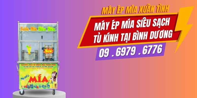 Máy Ép Mía Siêu Sạch Tủ Kính Tại Bình Dương