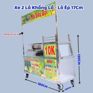 Xe 2 Lô Khổng Lồ Lô Ép 17cm