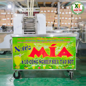Máy Ép Mía 6 Lô 90 Liền Bàn Model 2000