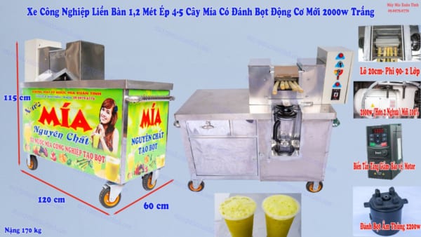 Xe Công Nghiệp Liền Bàn 3 Lô