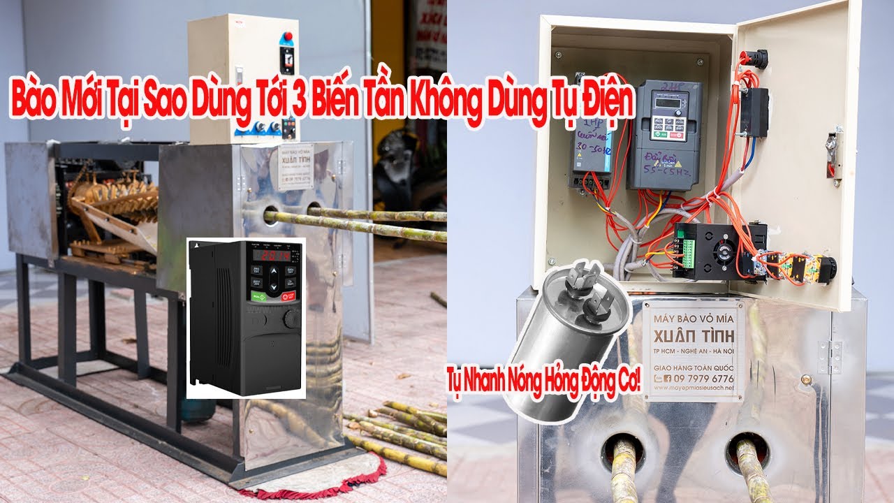 Máy Bào Vỏ Míatại Sao Nên Sử Dụng 3 Biến Tần Thay Tụ Điện