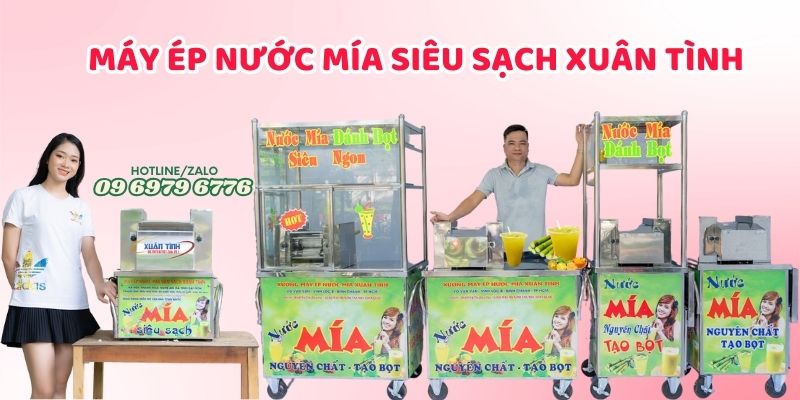 Máy ép Mía Siêu Sạch Xuân Tình