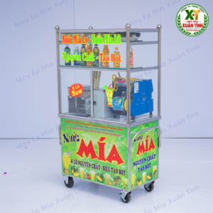 Combo Máy Ép Mía 4 Lô 73 Tủ Kính và Máy Ép Ly 1 Lít X10 2,4 Triệu