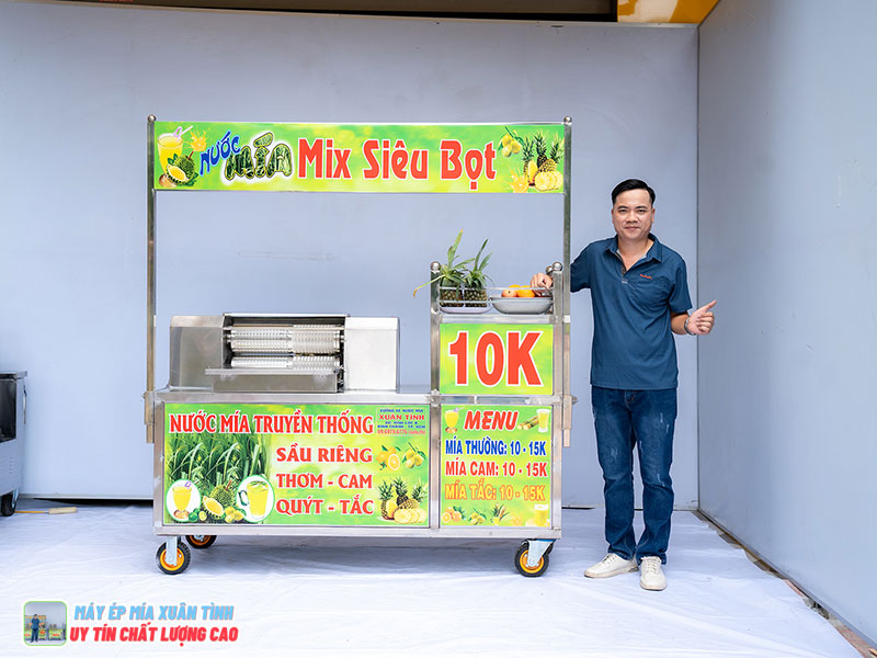 Chi phí đầu tư xe nước mía là bao nhiêu?