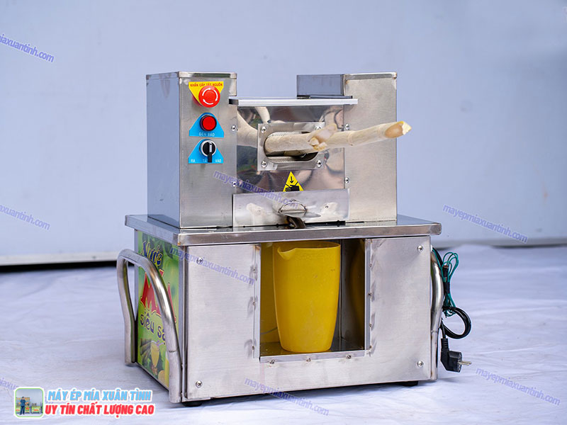 Máy ép mía mini inox 304 có ép được mía cứng không?