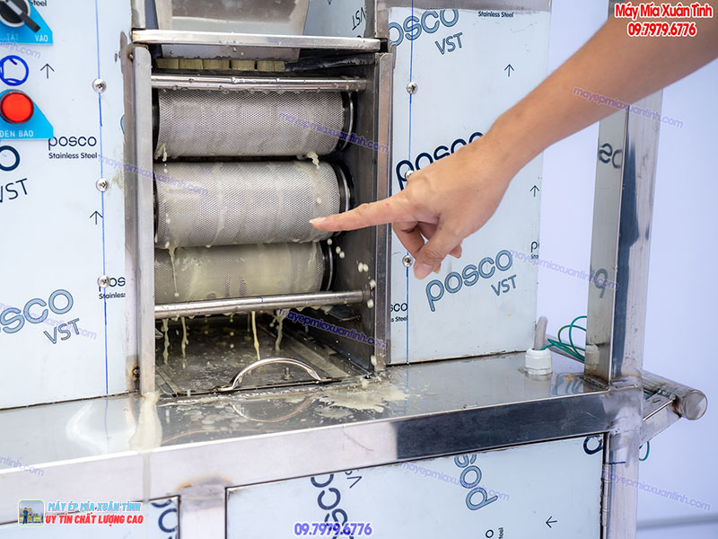 Sửa máy ép mía inox 304 bị kẹt?