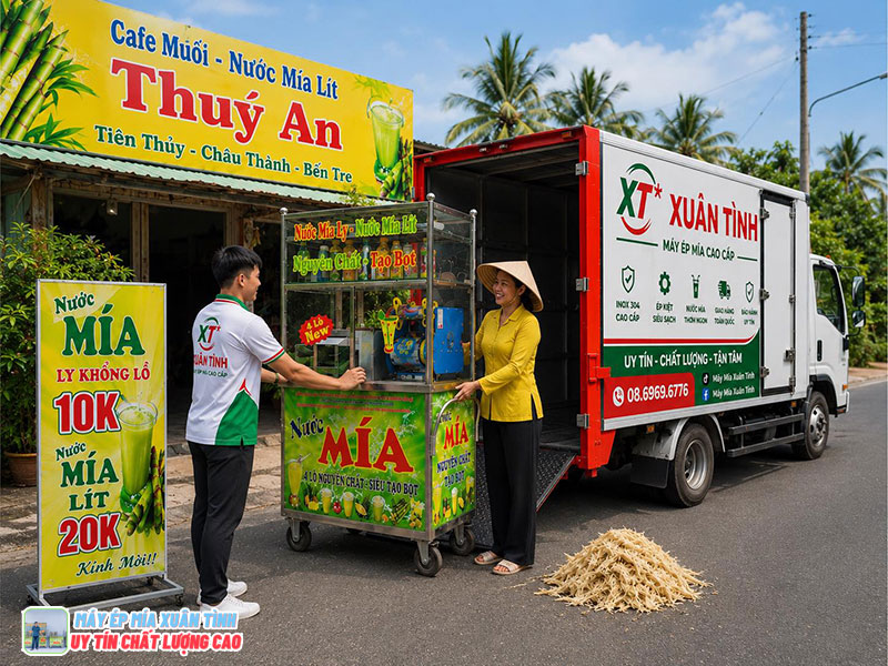 Chênh lệch giá giữa xe nước mía 3 lô và 4 lô Chênh lệch giá giữa xe nước mía 3 lô và 4 lô