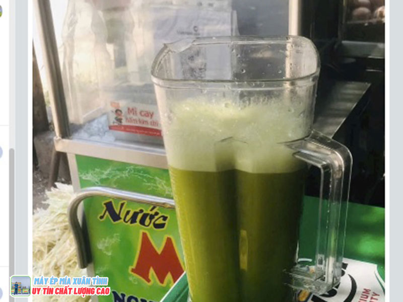 Xe nước mía 4 lô Xuân Tình tạo bọt tự nhiên như thế nào?