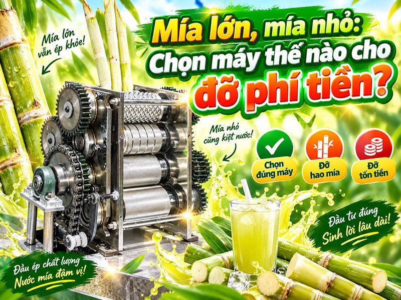 Mía lớn, mía nhỏ: Chọn máy thế nào cho đỡ phí tiền?