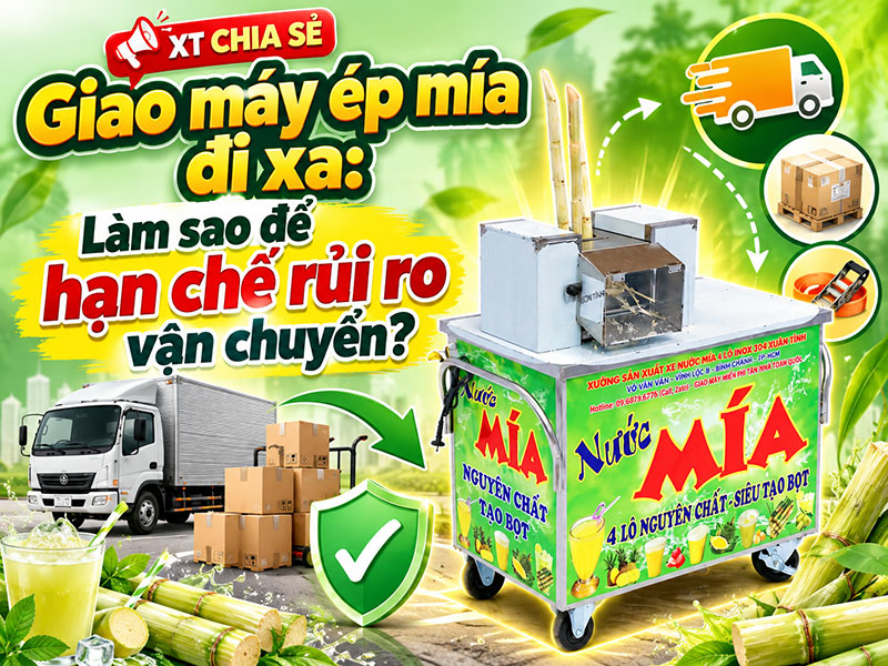 Giao máy ép mía đi xa: Làm sao để hạn chế rủi ro vận chuyển?
