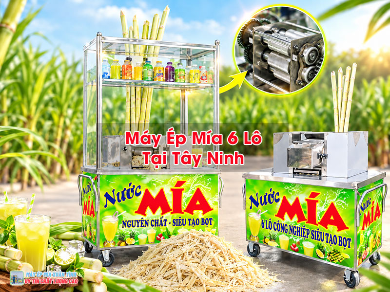 Máy Ép Mía 6 Lô Tại Tây Ninh
